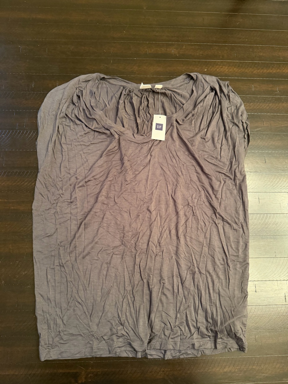 Gray Lightweight short  Sleeve Top